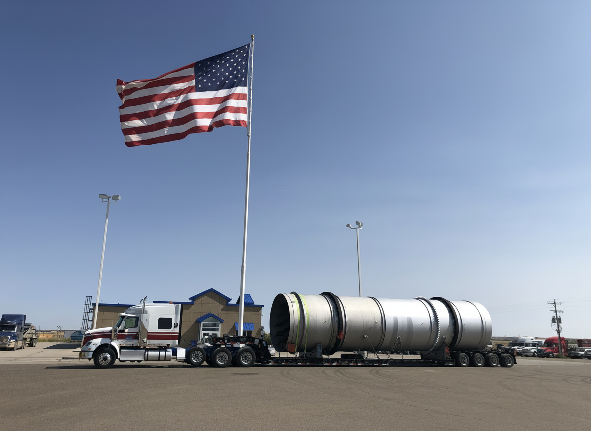 Heavy haul equipment on the road