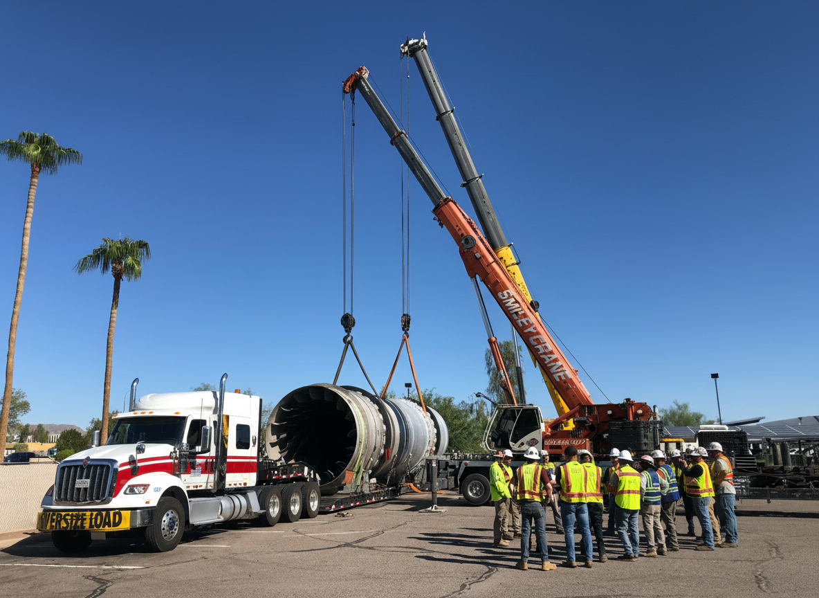 Heavy haul crane lifting equipment
